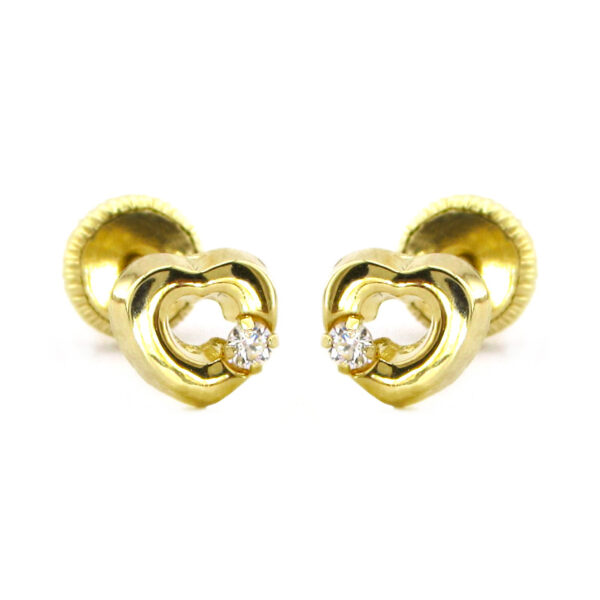 aretes de oro 18k para bebés