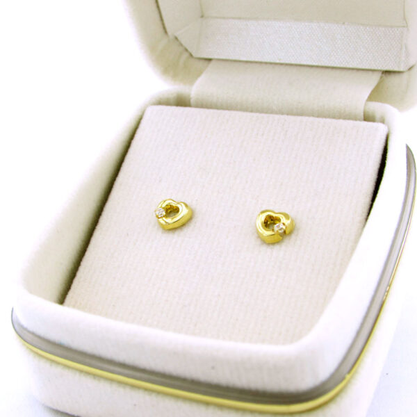 aretes de oro 18k para bebés